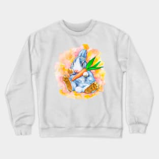 The watercolor Rabbit Crewneck Sweatshirt